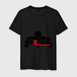 Футболка хлопковая мужская WorkOut: GTA V Style, цвет: черный