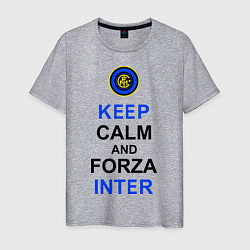 Мужская футболка Keep Calm & Forza Inter