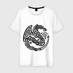 Мужская футболка Кельтский дракон