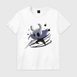 Футболка хлопковая мужская Hollow Knight, цвет: белый