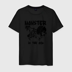 Мужская футболка Monster in the gym
