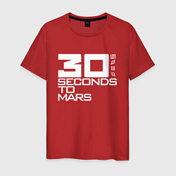 Футболка хлопковая мужская 30 SECONDS TO MARS, цвет: красный