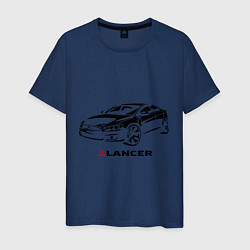 Мужская футболка Mitsubishi lancer