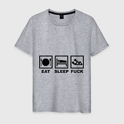 Мужская футболка Eat sleep fuck