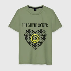 Мужская футболка Шерлок Сердце Im Sherlocked