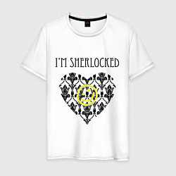 Мужская футболка Шерлок Сердце Im Sherlocked