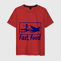 Мужская футболка Shark fast food