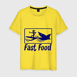Мужская футболка Shark fast food