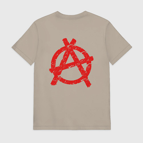 Мужская футболка Князь Анархия спина / Миндальный – фото 2