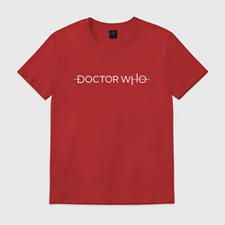 Футболка хлопковая мужская DOCTOR WHO, цвет: красный
