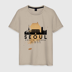 Мужская футболка Сеул Южная Корея