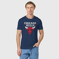 Футболка хлопковая мужская CHICAGO BULLS, цвет: тёмно-синий — фото 2