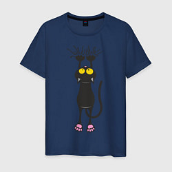 Мужская футболка Висящий кот