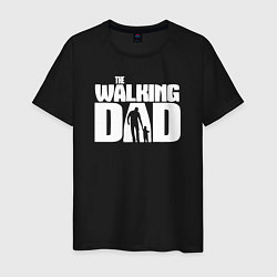 Футболка хлопковая мужская The walking dad, цвет: черный