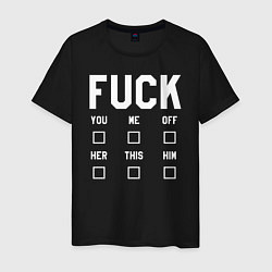 Мужская футболка Fuck тест