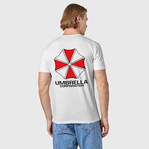 Мужская футболка UMBRELLA CORP / Белый – фото 4