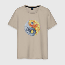 Мужская футболка Луна Инь-Янь