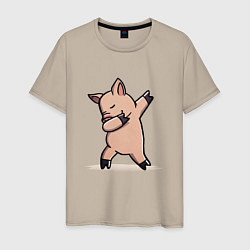 Мужская футболка Dabbing Pig