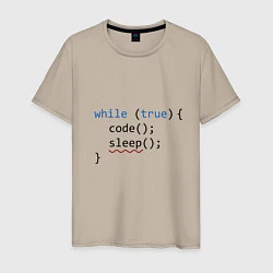 Мужская футболка Code - sleep