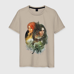 Мужская футболка Ведьмак: Трис и Йеннифер