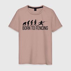 Мужская футболка Born to Fencing