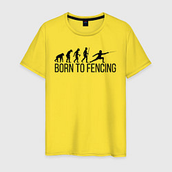 Мужская футболка Born to Fencing