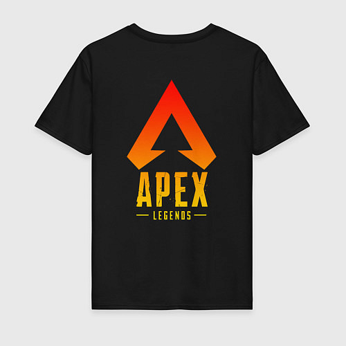 Мужская футболка APEX LEGENDS НА СПИНЕ / Черный – фото 2
