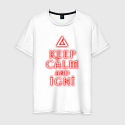 Мужская футболка Keep calm and igni