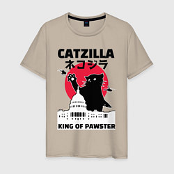 Мужская футболка Catzilla King of Pawster