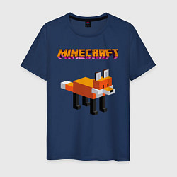 Мужская футболка Minecraft - лиса