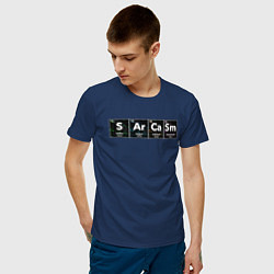 Футболка хлопковая мужская Сарказм, цвет: тёмно-синий — фото 2