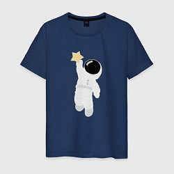 Мужская футболка Космонавт и звезда