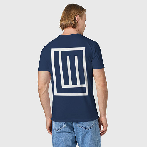 Мужская футболка LINDEMANN НА СПИНЕ / Тёмно-синий – фото 4