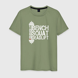 Мужская футболка Bench, squat, deadlift