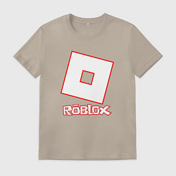 Футболка хлопковая мужская ROBLOX, цвет: миндальный