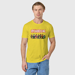 Футболка хлопковая мужская ROBLOX, цвет: желтый — фото 2