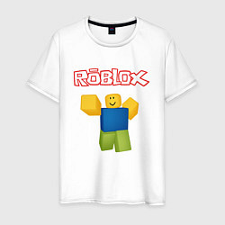 Футболка хлопковая мужская ROBLOX, цвет: белый