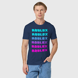 Футболка хлопковая мужская ROBLOX, цвет: тёмно-синий — фото 2