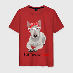 Мужская футболка Bull terrier Mom