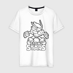 Мужская футболка Brawl Stars раскраска