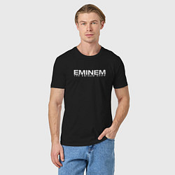 Футболка хлопковая мужская EMINEM, цвет: черный — фото 2