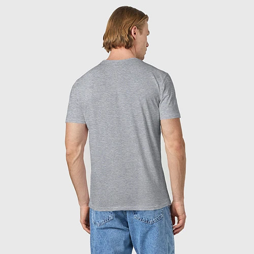 Мужская футболка MERCEDES-BENZ AMG / Меланж – фото 4