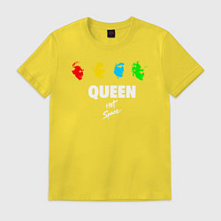 Футболка хлопковая мужская Queen, цвет: желтый