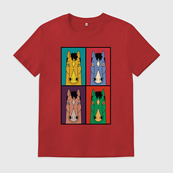 Футболка хлопковая мужская BoJack Horseman, цвет: красный