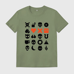 Футболка хлопковая мужская LOVE DEATH ROBOTS LDR, цвет: авокадо