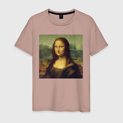 Мужская футболка Mona Lisa pixels
