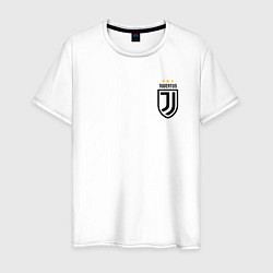 Футболка хлопковая мужская JUVENTUS, цвет: белый