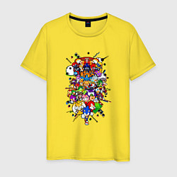 Мужская футболка Sonic Pixel Friends
