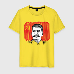 Мужская футболка Сталин и флаг СССР