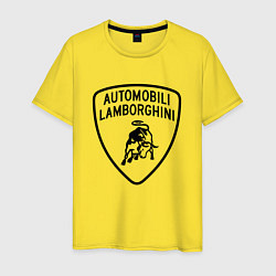 Мужская футболка Lamborghini Logo Dark